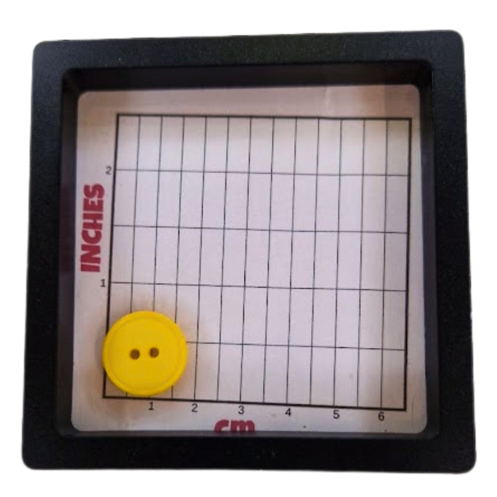Narrow Rim 2 Hole Button Shiny/Matt - 18mm - Yellow [LB31.5]