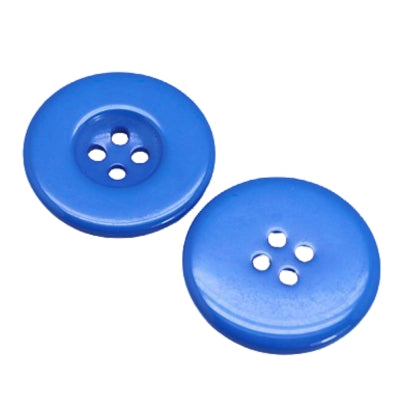 4 Hole Resin Large Rim Button - 25mm - Royal Blue [LA31.1]