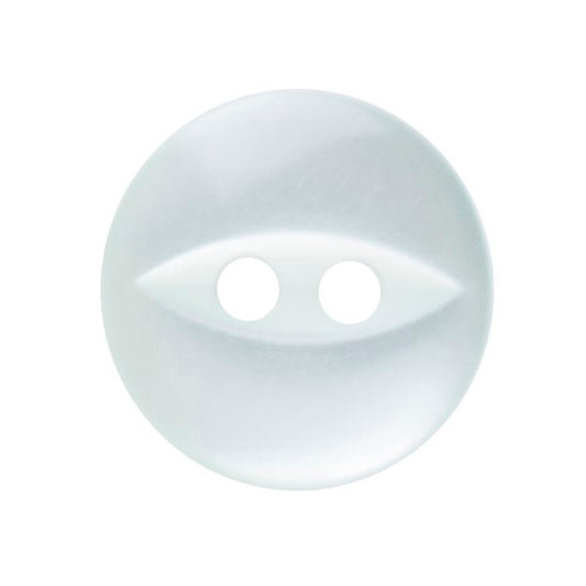 Polyester Fisheye Button - 11mm - Pale Teal [LA28.6]