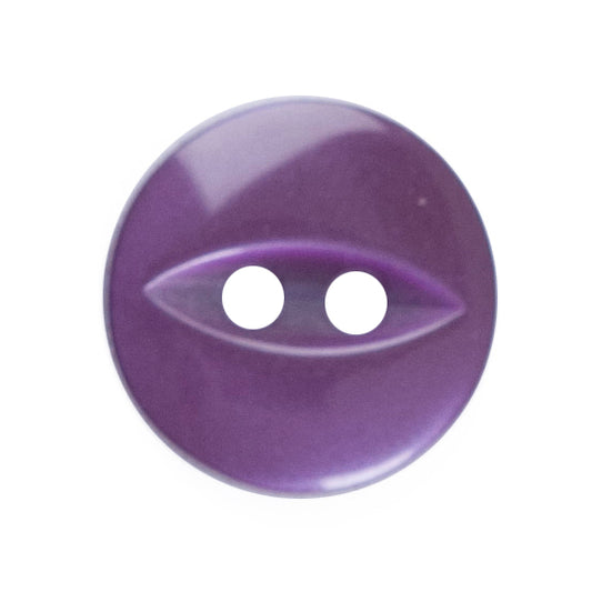 Polyester Fisheye Button - 11mm - Purple [LA12.1]