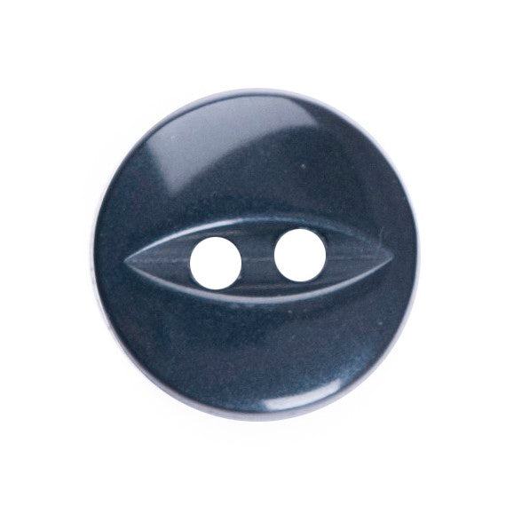 Polyester Fisheye Button - 11mm - Navy [LA11.1]