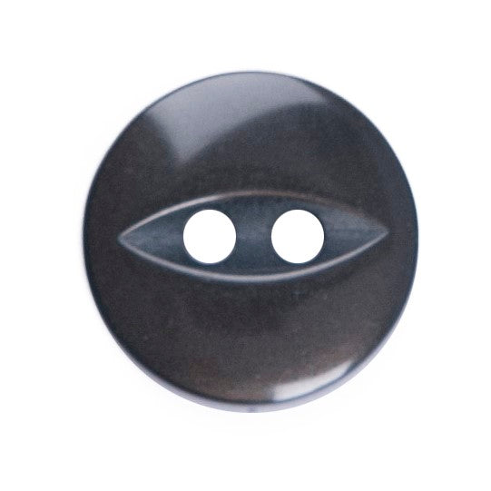 Polyester Fisheye Button - 11mm - Brown