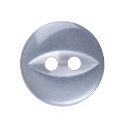 Polyester Fisheye Button - 11mm - Grey [LB10.8]