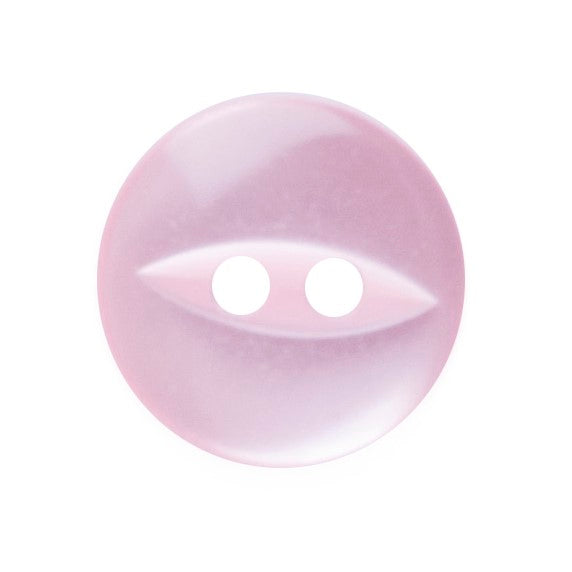 Polyester Fisheye Button - 11mm - Pink [LA23.1]