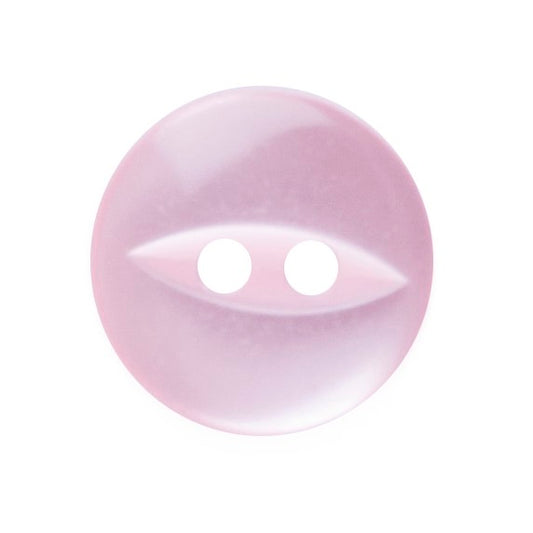 Polyester Fisheye Button - 11mm - Pink [LA23.1]