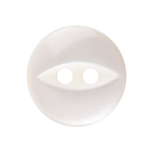 Polyester Fisheye Button - 11mm - Cream [LA26.4]