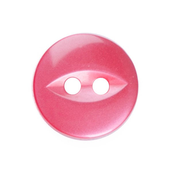 Polyester Fisheye Button - 11mm - Red [LA26.2]