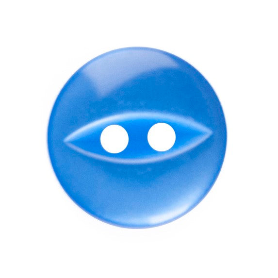 Polyester Fisheye Button - 11mm - Royal [LB17.2]