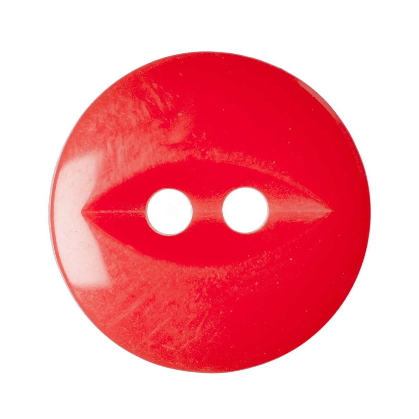 Polyester Fisheye Button - 14mm - Bright Red [LB9.6]