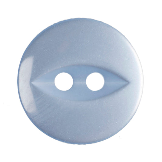 Polyester Fisheye Button - 14mm - Light Blue [LA8.4]