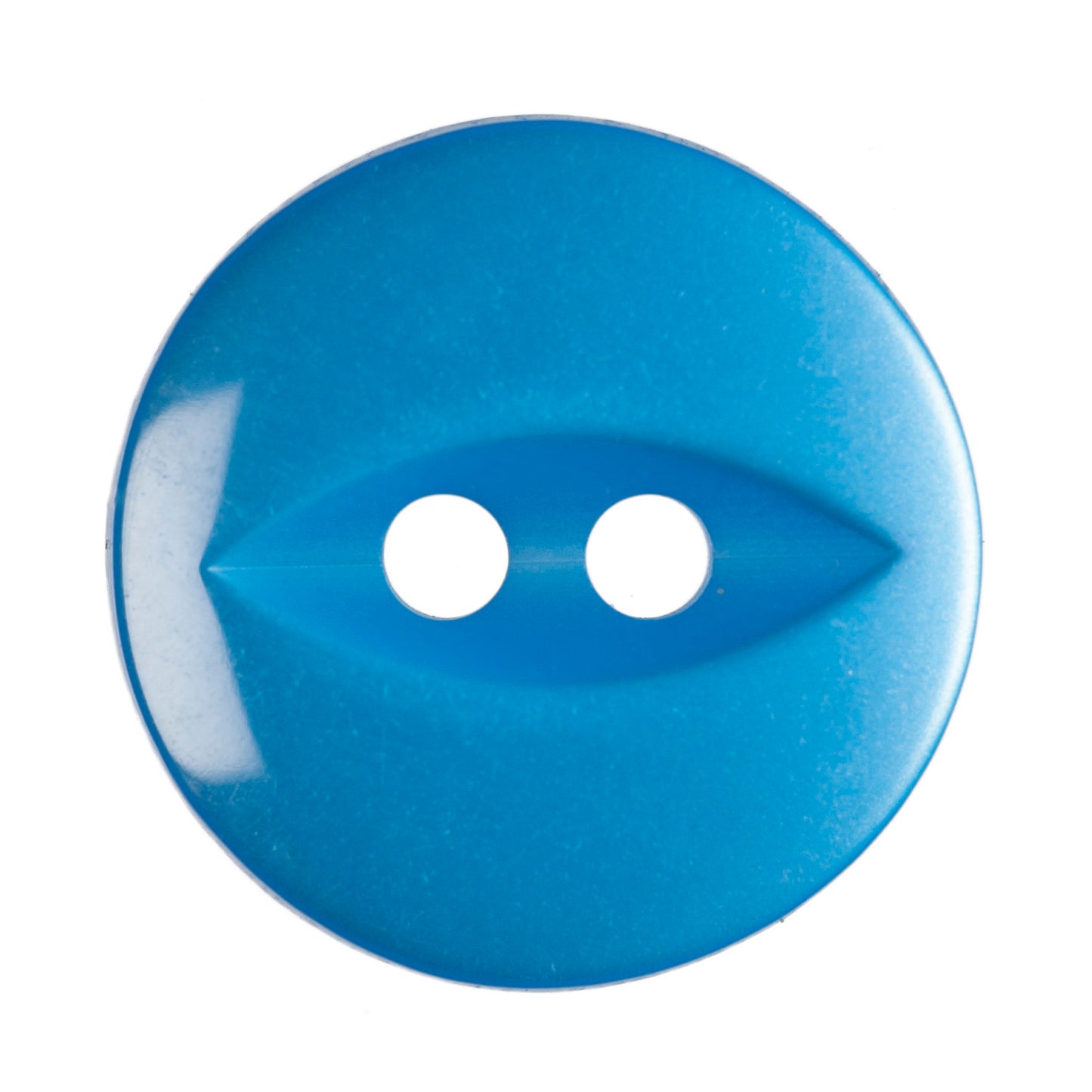 Polyester Fisheye Button - 14mm - Bright Blue [LA29.1]