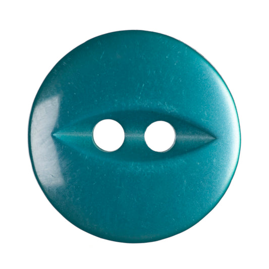 Polyester Fisheye Button - 14mm - Jade [LC29.6]
