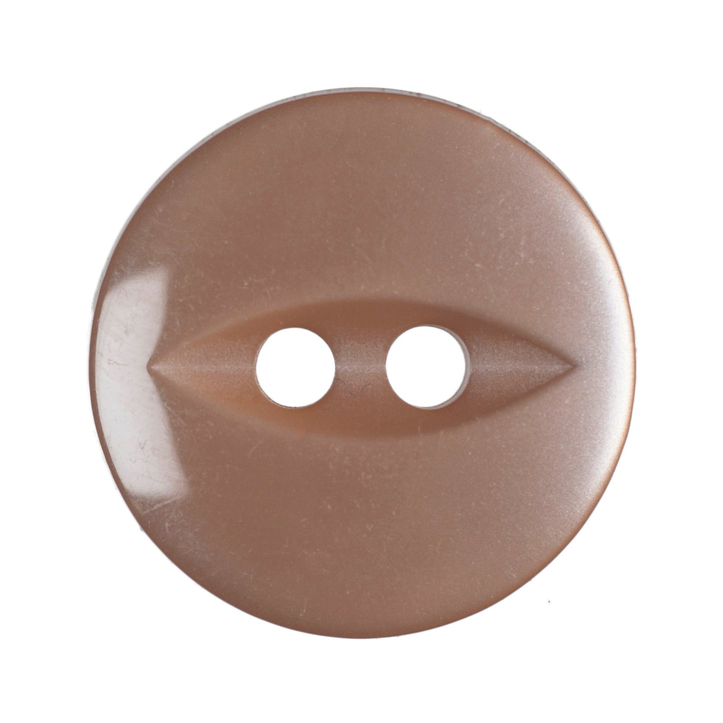 Polyester Fisheye Button - 14mm - Beige [LA24.1]