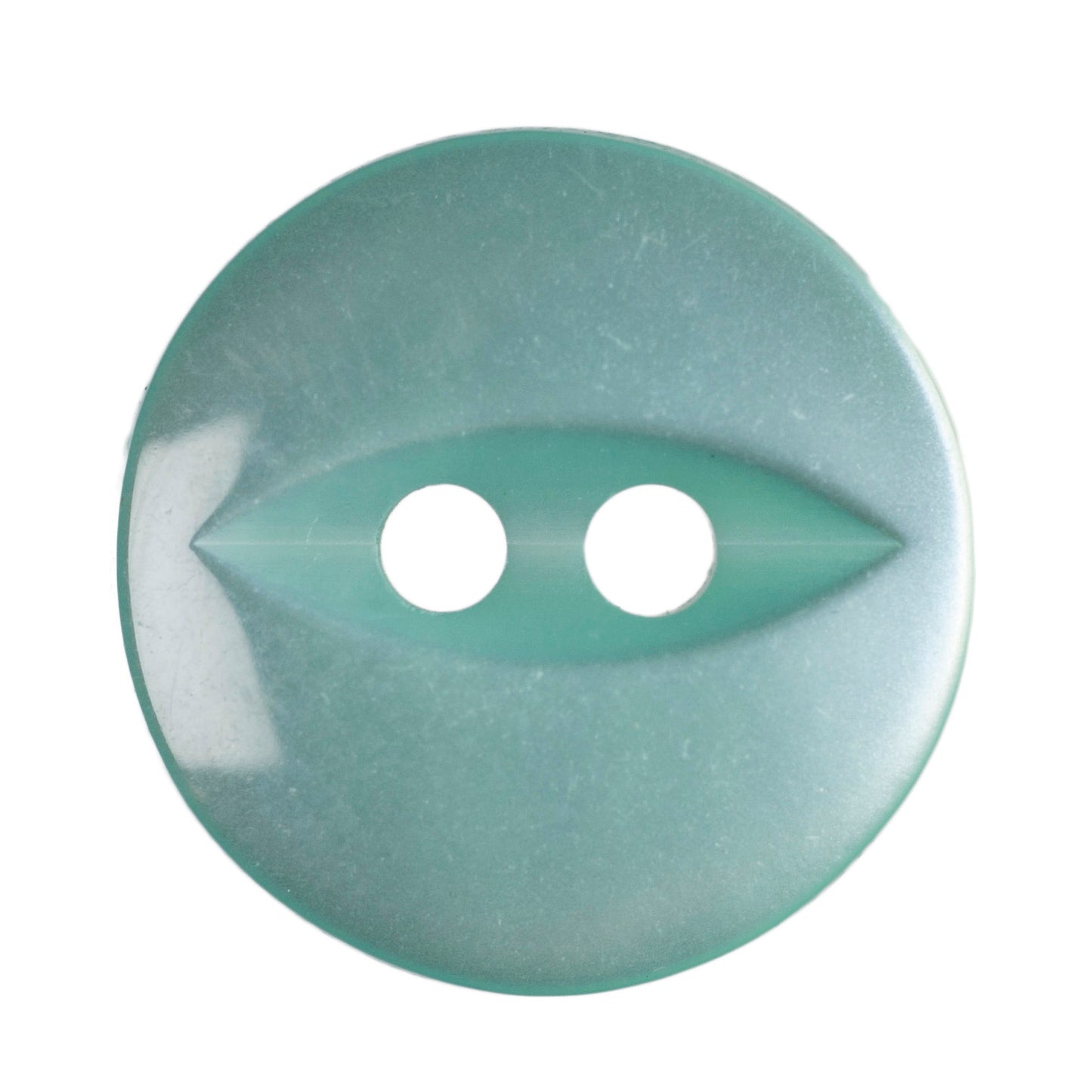 Polyester Fisheye Button - 14mm - Turquoise [LB12.7]