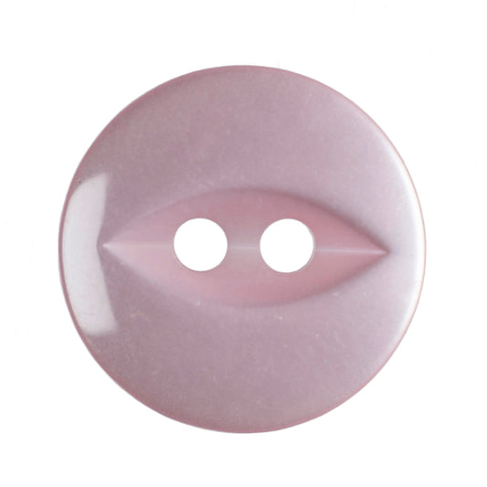Polyester Fisheye Button - 14mm - Pink [LA17.6]