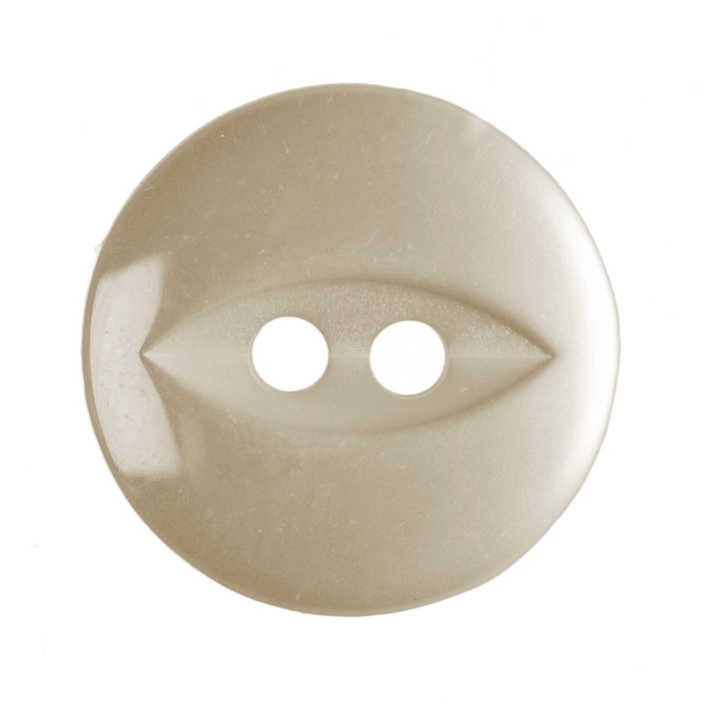Polyester Fisheye Button - 14mm - Cream [LB6.8]