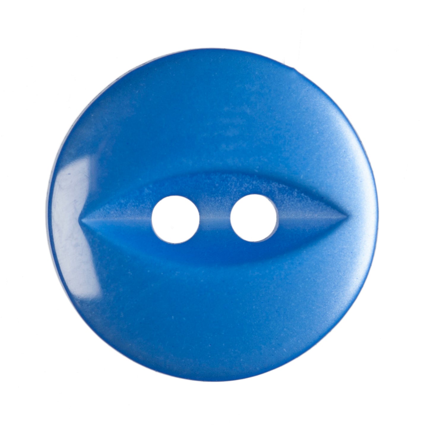 Polyester Fisheye Button - 14mm - Royal [LA20.4]
