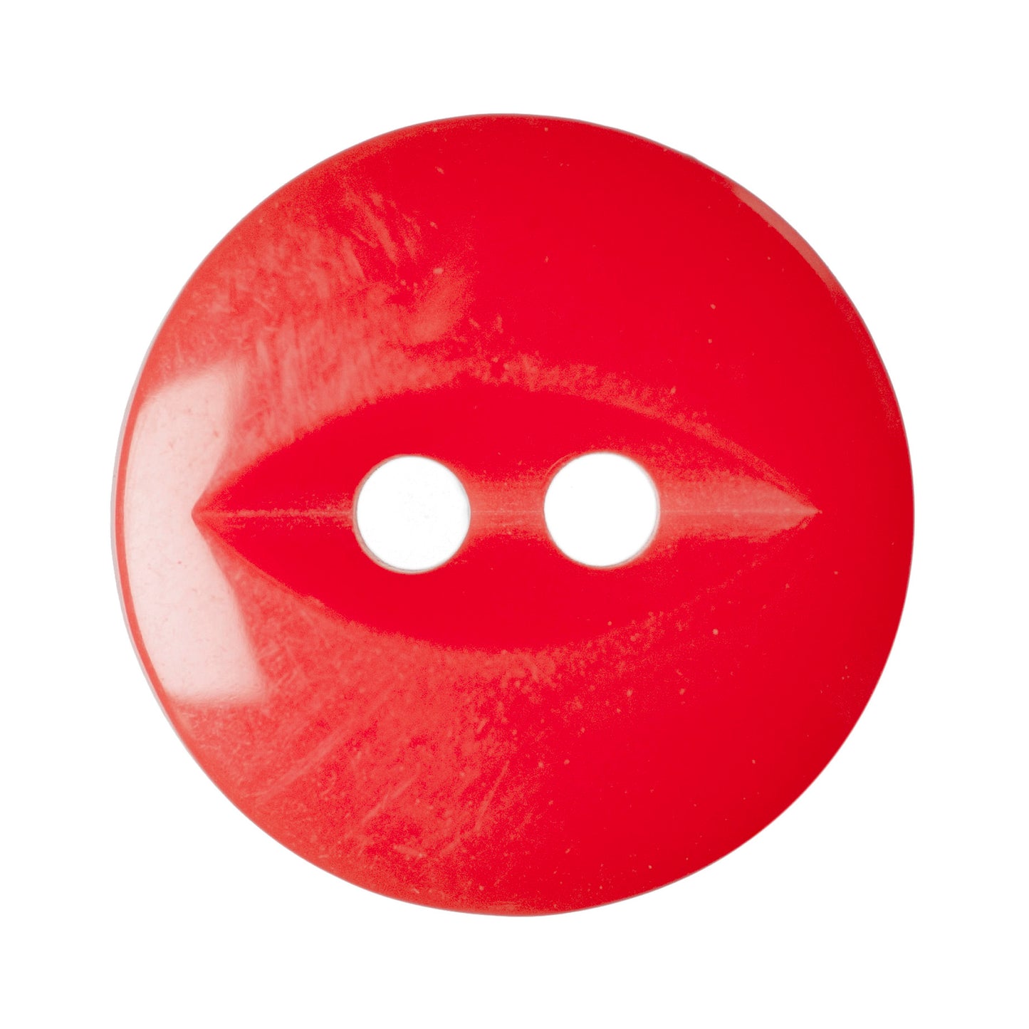 Polyester Fisheye Button - 16mm - Bright Red [LA3.3]