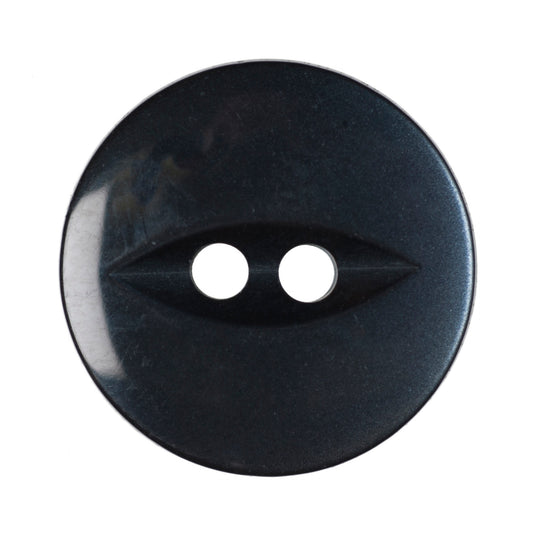 Polyester Fisheye Button - 16mm - Navy [LA19.3]