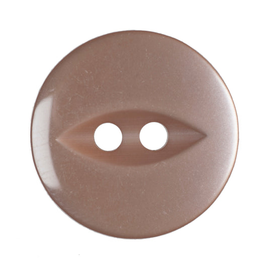 Polyester Fisheye Button - 16mm - Beige [LA7.4]