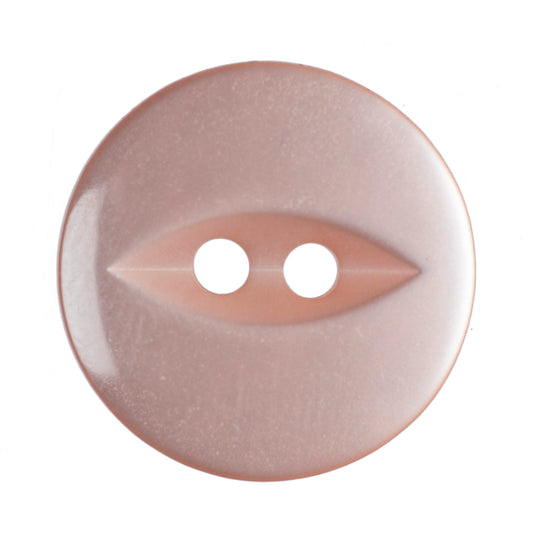 Polyester Fisheye Button - 16mm - Peach [LA20.5]