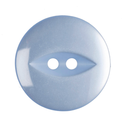 Polyester Fisheye Button - 19mm - Light Blue [LA17.4]