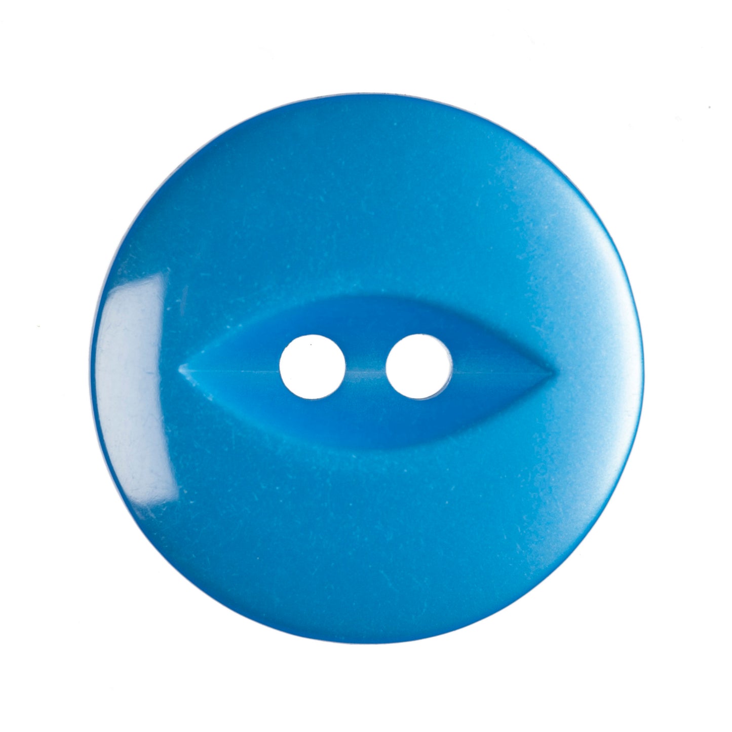 Polyester Fisheye Button - 19mm - Bright Blue [LA7.1]