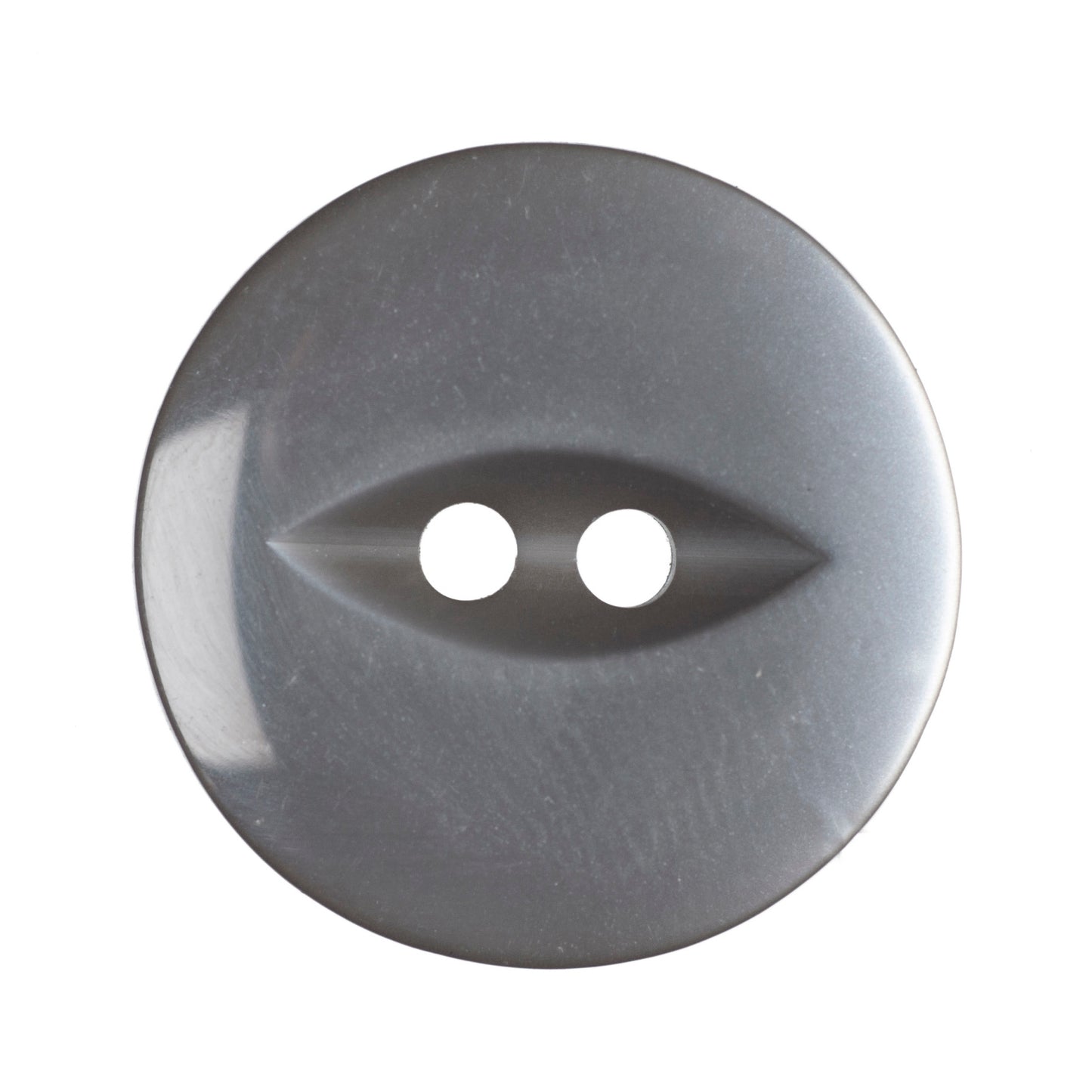 Polyester Fisheye Button - 19mm - Grey [LA17.5]