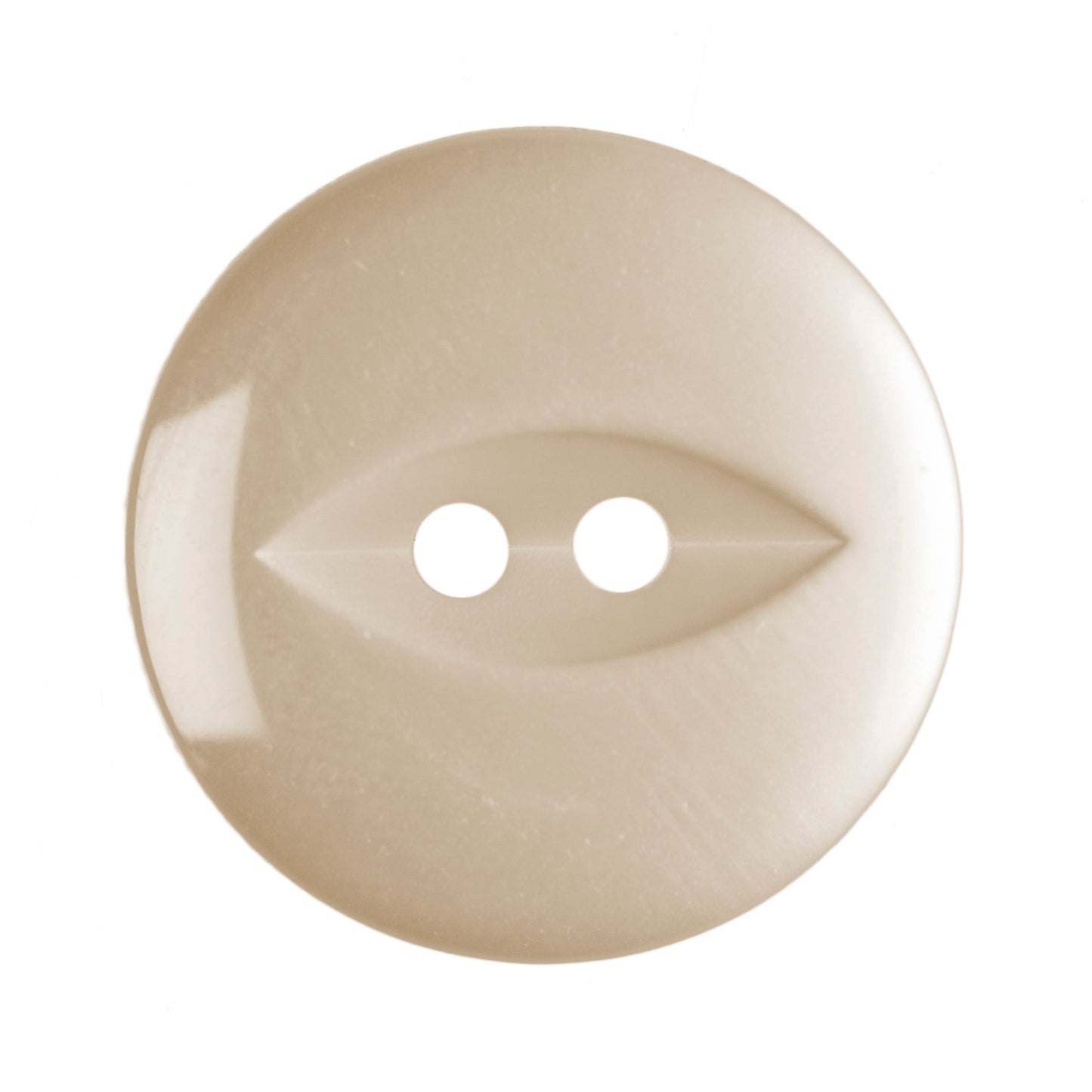 Polyester Fisheye Button - 19mm - Cream [LD40.6]