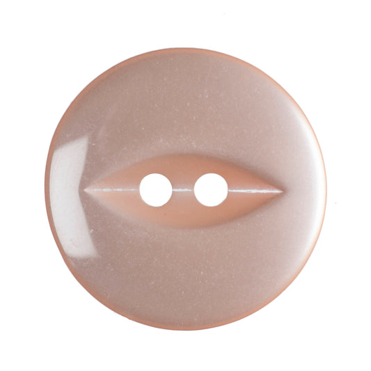 Polyester Fisheye Button - 19mm - Peach [LA15.4]