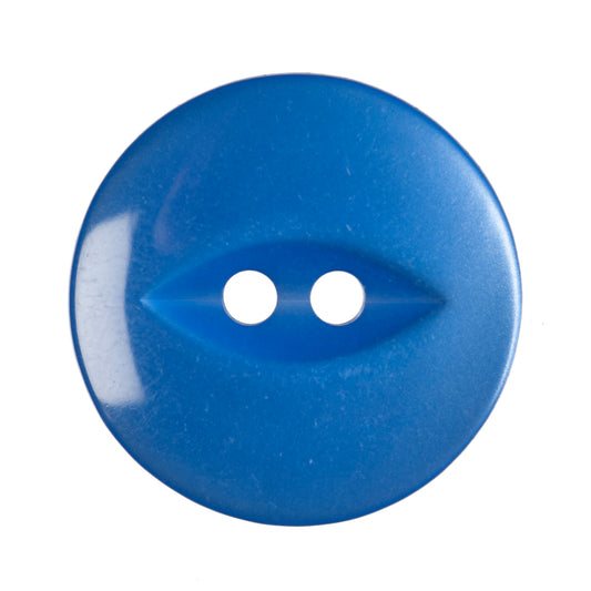 Polyester Fisheye Button - 19mm - Royal [LA7.2]