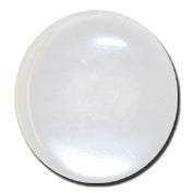 Polyester Plain Shank Button - 11mm - Pearl White [LC25.4]