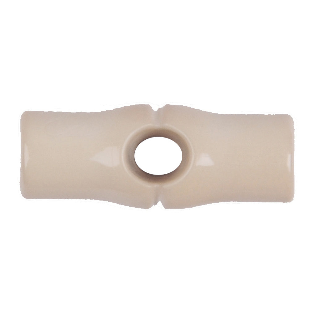 Nylon Bamboo Toggle Button - 25mm - Cream [LA21.6]