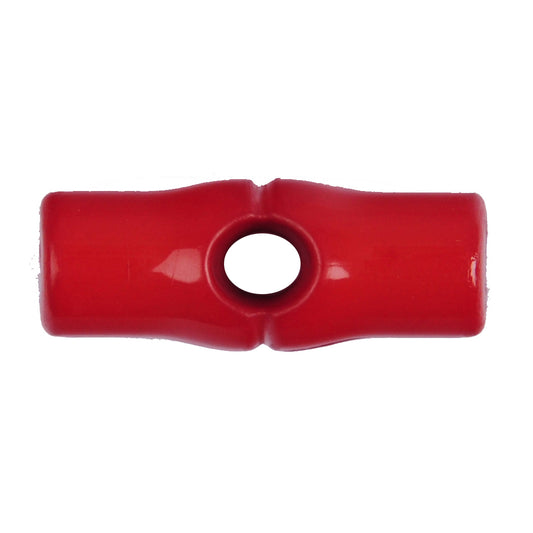 Nylon Bamboo Toggle Button - 25mm - Red [LA11.4]