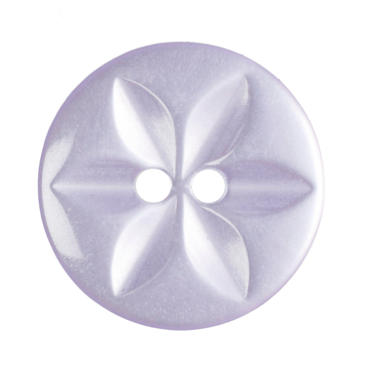 Polyester Star Button - 16mm - Lilac [LA16.5]
