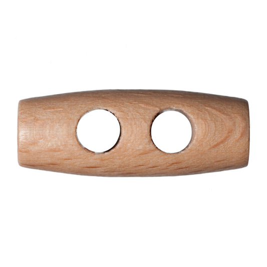 Wooden 2 Hole Toggle Button - 25mm [LA21.3]