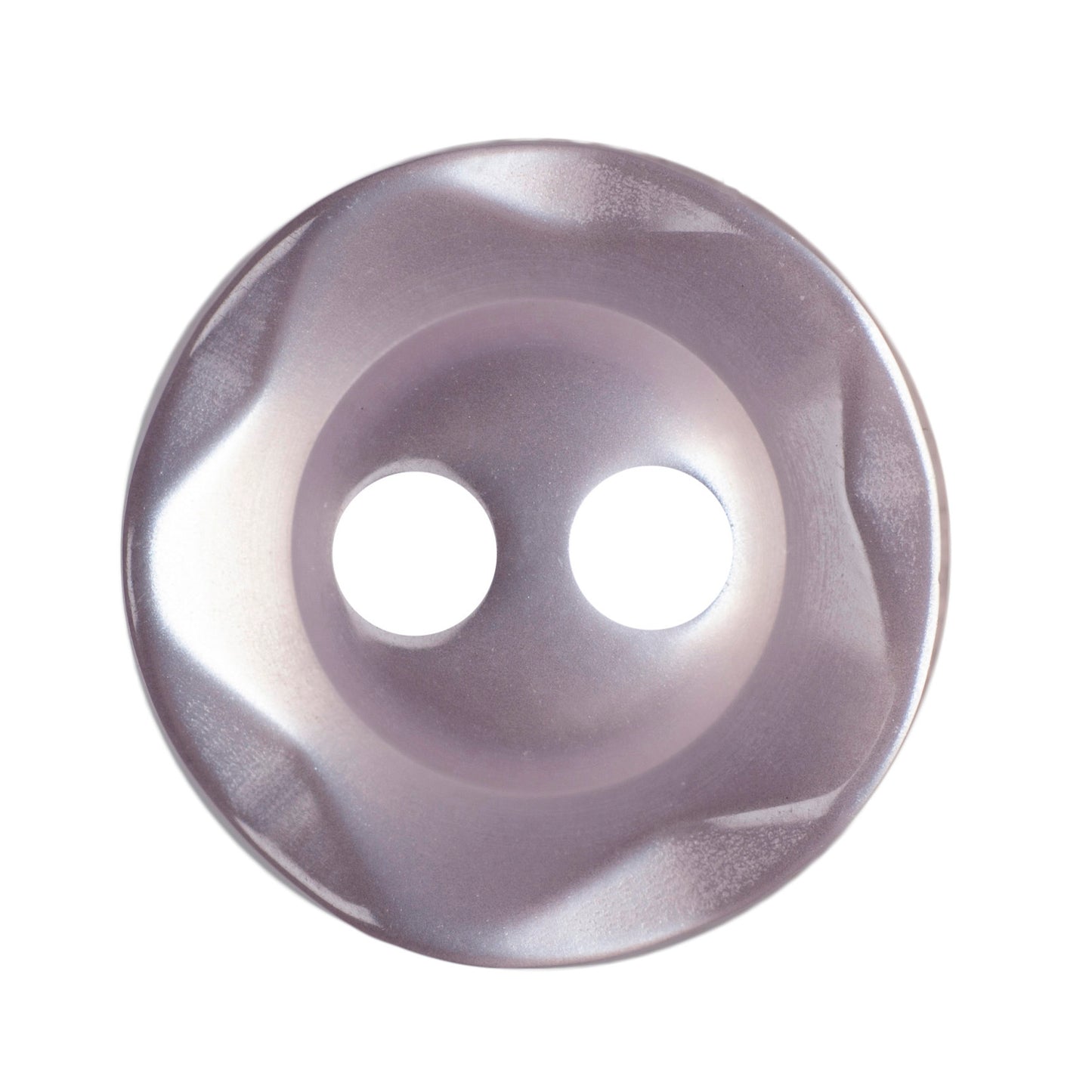 Polyester Scalloped Edge Button - 11mm - Pale Pink [LA5.5]