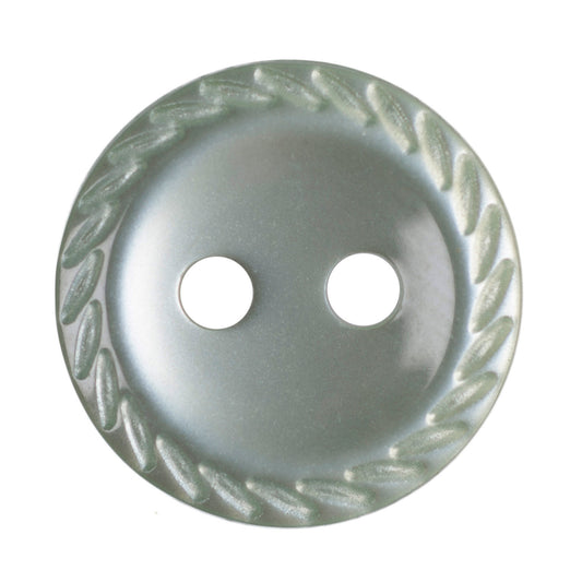 Polyester Rope Edge Button - 11mm - Pale Teal [LB9.1]