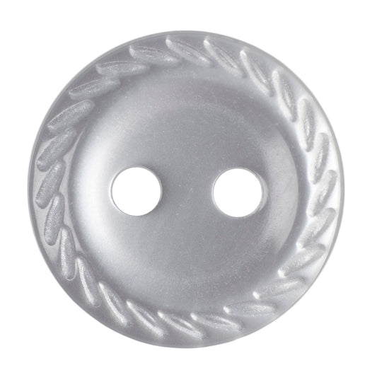 Polyester Rope Edge Button - 11mm - Pearl White [LB16.7]