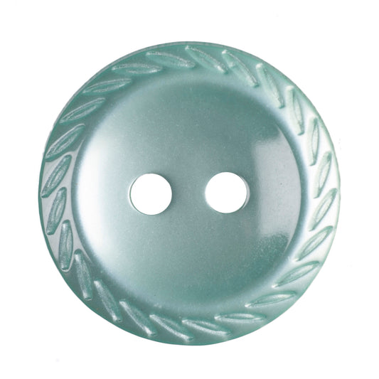 Polyester Rope Edge Button - 16mm - Pale Green