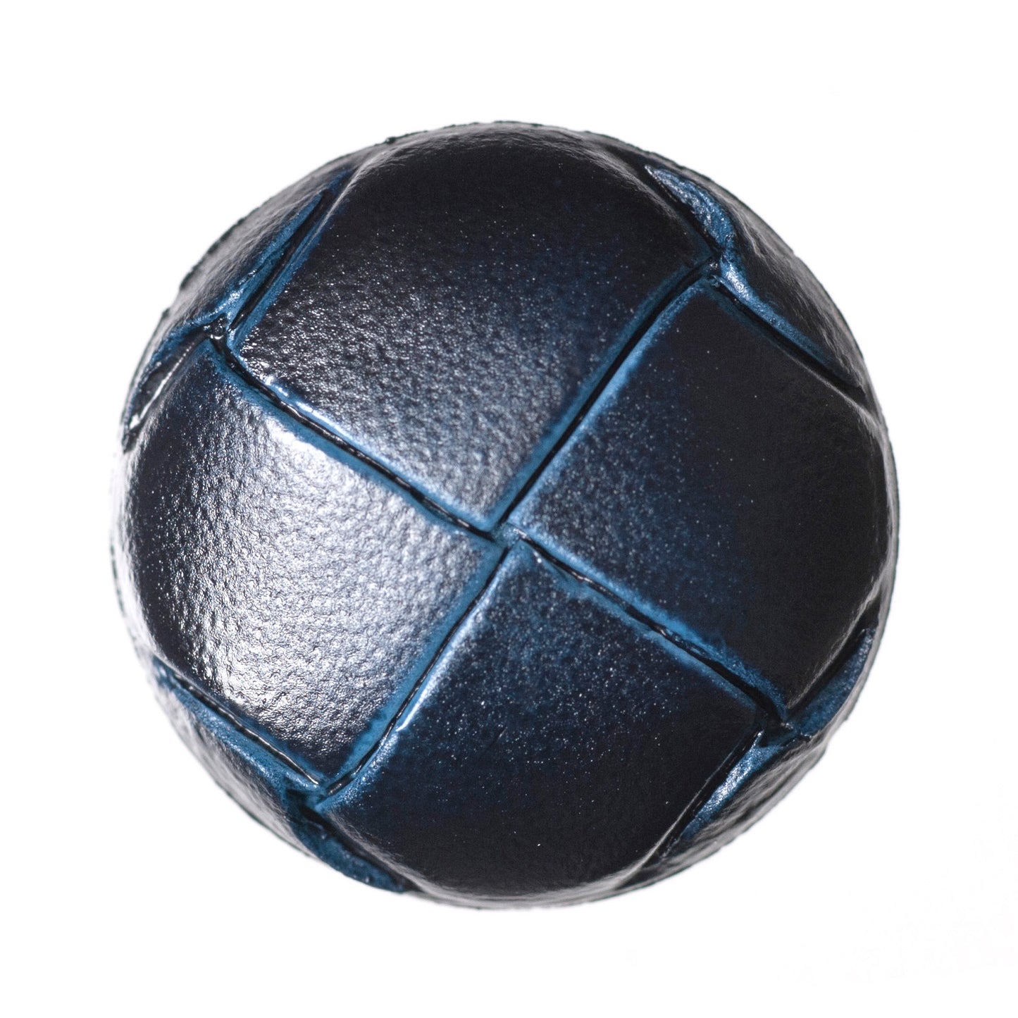 Imitation Leather Shank Button - 19mm - Navy
