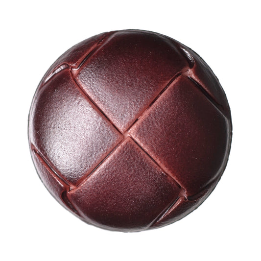 Imitation Leather Shank Button - 23mm - Brown [LB7.5]