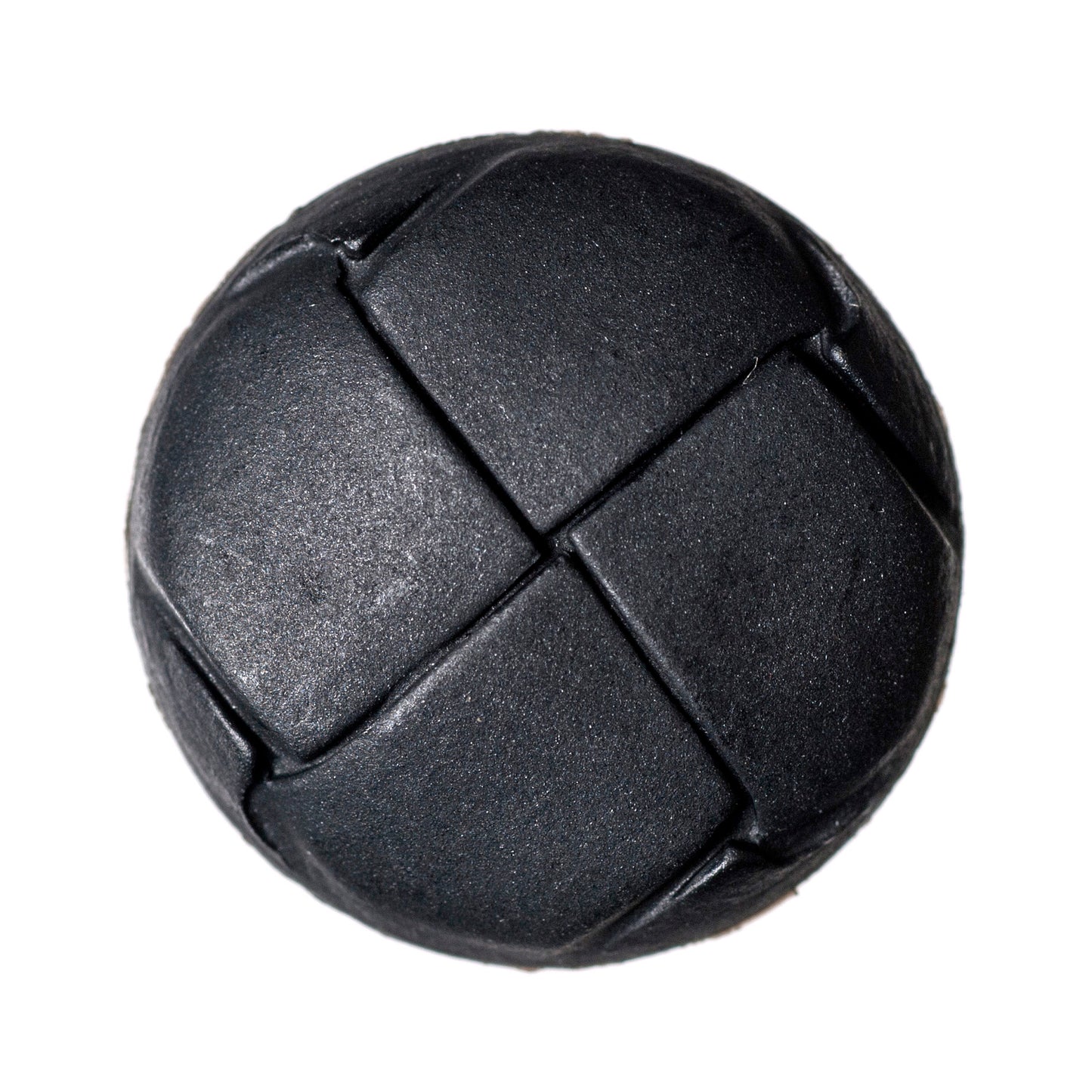 Imitation Leather Shank Button - 23mm - Black [LA2.5]