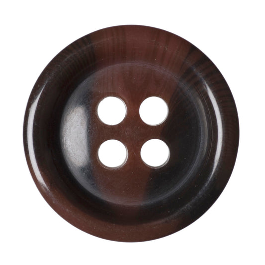 4 Hole Variegated Jacket Button - 15mm - Tan [LB14.7]