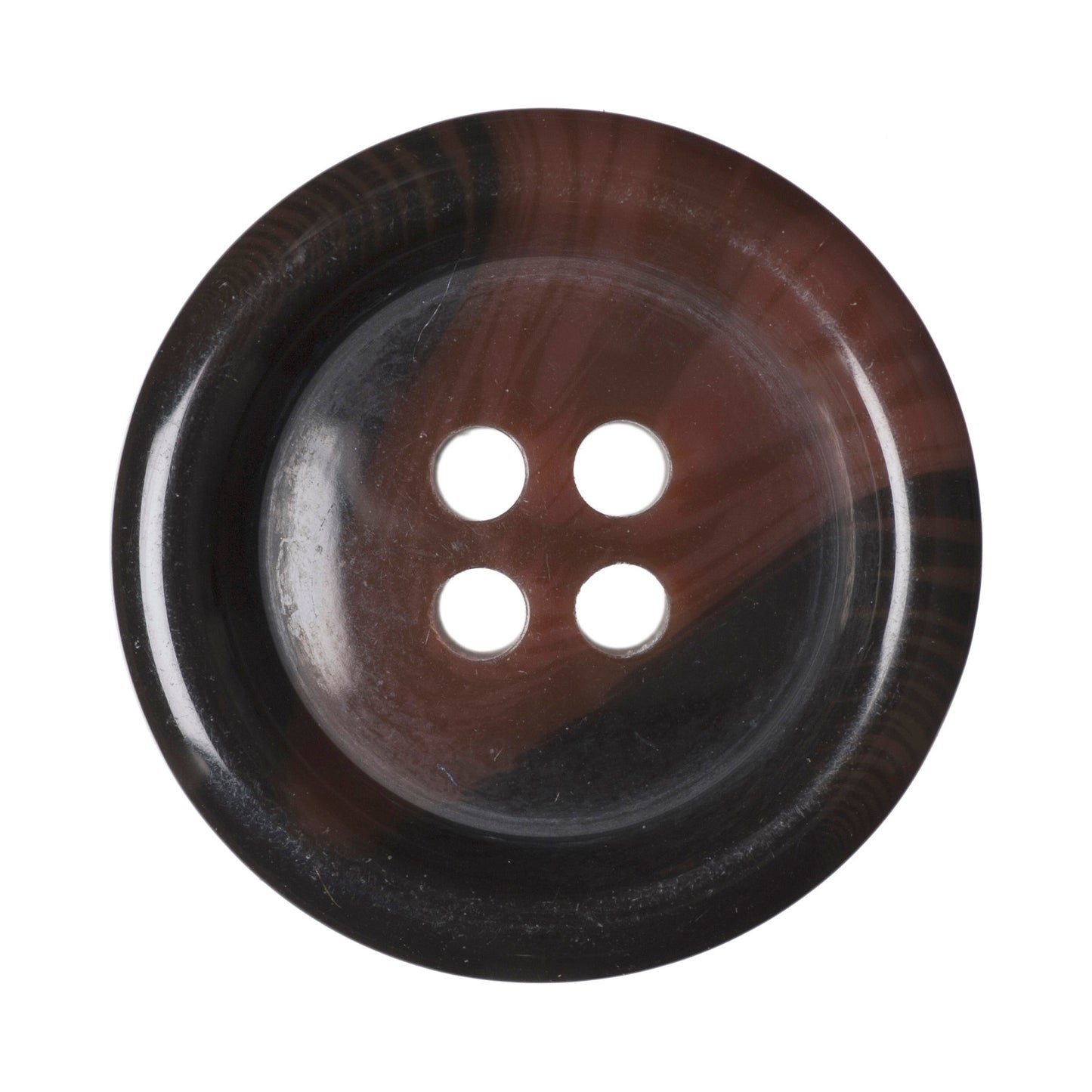 4 Hole Variegated Jacket Button - 23mm - Tan [LB14.4]