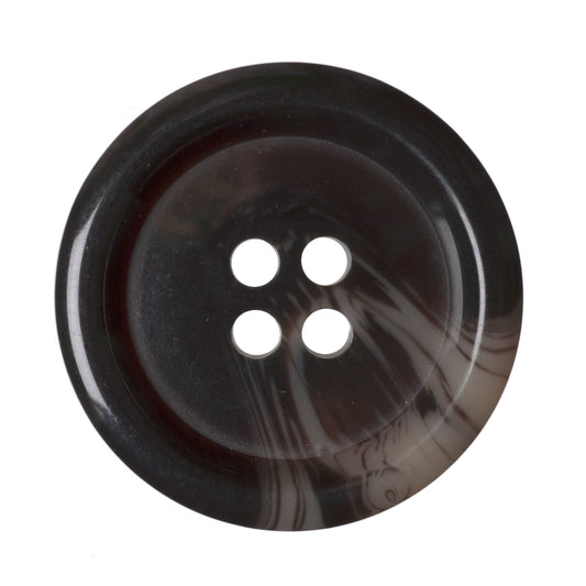 4 Hole Variegated Jacket Button - 25mm - Brown [LB11.7]