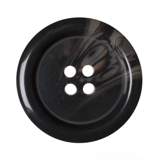 4 Hole Variegated Jacket Button - 28mm - Brown [LB4.7]