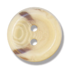 Aran 2 Hole Button - 15mm - Natural [LB24.1]