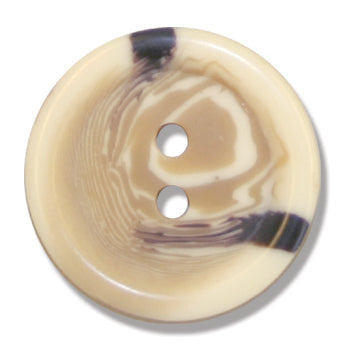 Aran 2 Hole Button - 25mm - Natural