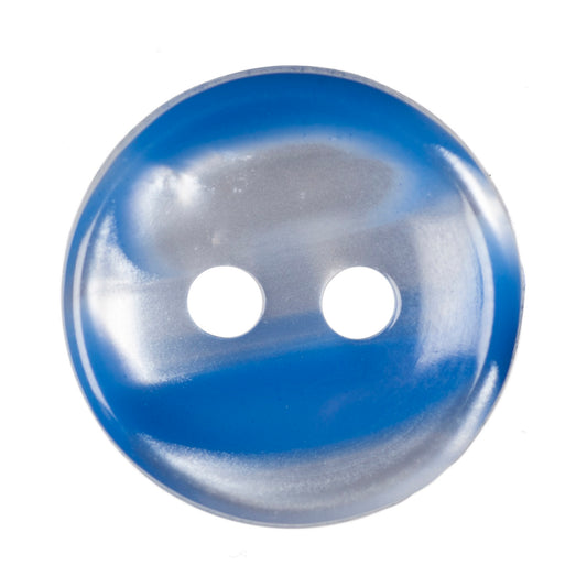Polyester 2 Hole Stripe Buttons - 12mm - Blue [LB16.3]